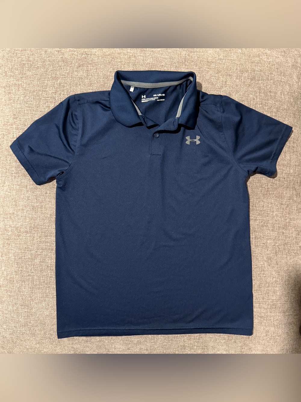 Under Armour Boy’s Navy Performance Polo YXL Loose Fit